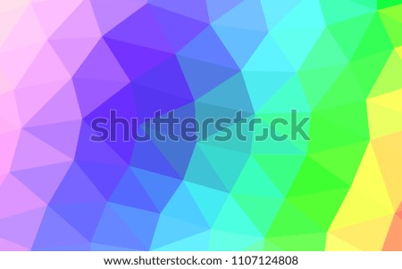 Light Multicolor, Rainbow vector low poly low poly. Creative illustration in halftone style with gradient. Brand new style for your business design.