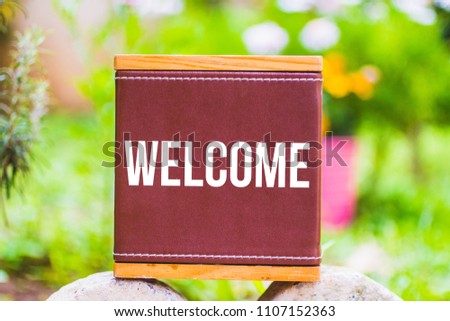 Welcome, Business Concept
