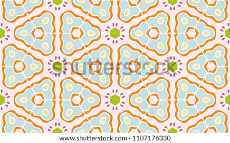 Vector patchwork quilt pattern. Hand drawn decorative collage background. Indian, Arabic, Turkish motifs for printing on fabric or paper. Abstract colorful seamless pattern in mosaic style