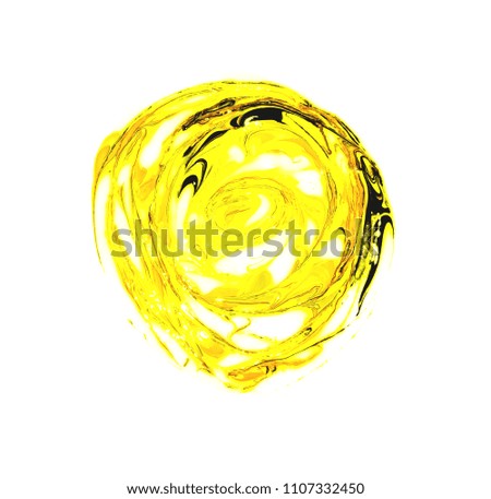 Background texture in the background of a circle. Bright acrylic abstraction.