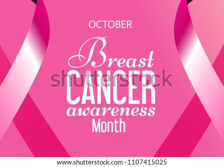 breast cancer awareness month background vector