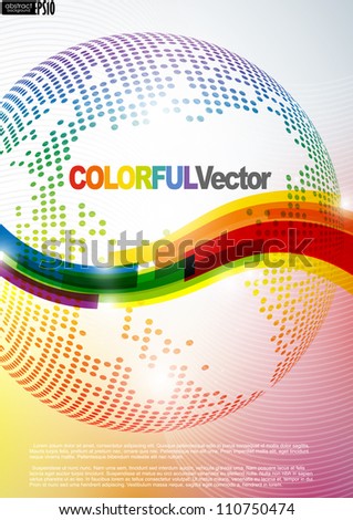 Abstract colorful background. Vector illustration. Eps 10.