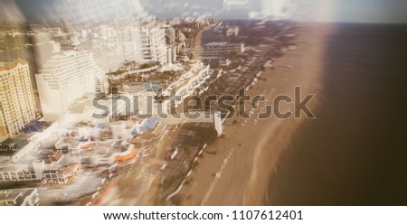 Fort Lauderdale aerial skyline on a sunny morning
