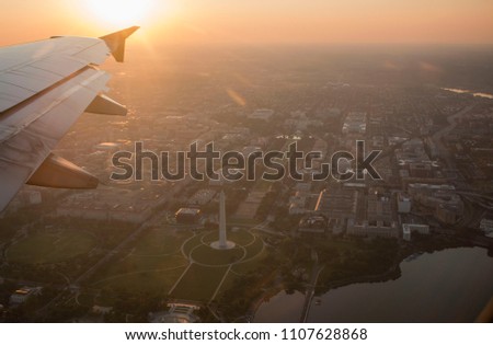 Sunrise over Washington, DC