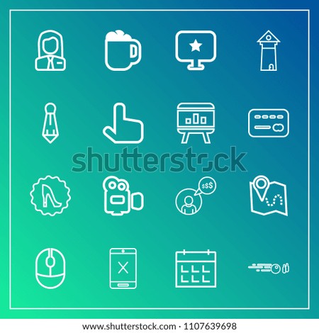 Modern, simple vector icon set on gradient background with device, schedule, frame, coaxial, cafe, employee, drink, handle, day, freelance, business, subscription, sport, road, freelancer, hobby icons