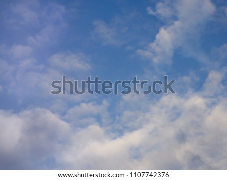 cloudy dayand blue sky