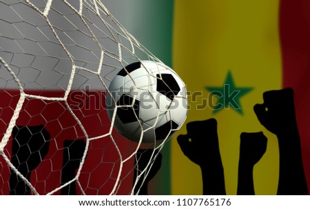 Football Cup competition between the national Poland and national Senegal.