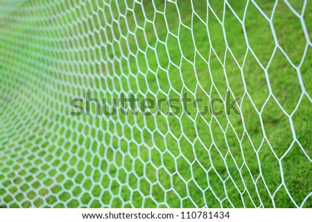 abstract soccer goal net pattern Royalty-Free Stock Photo #110781434