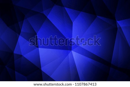 Dark BLUE vector triangle mosaic texture. Shining colorful illustration with triangles. Brand new design for your business.