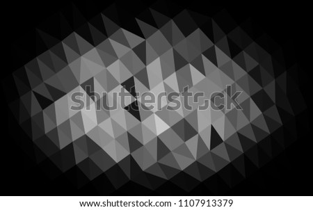Light Silver, Gray vector shining hexagonal pattern. Modern geometrical abstract illustration with gradient. A completely new design for your business.