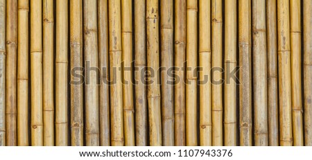 Brown bamboo fence pattern and background