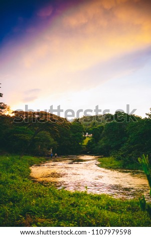 River Sunset Paradise