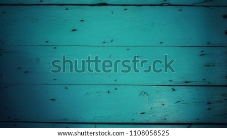 Blue wood surface.