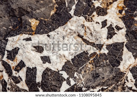 Stone granite Black with white insets. Uba Tuba Granite. Tile for finishing street curbs
