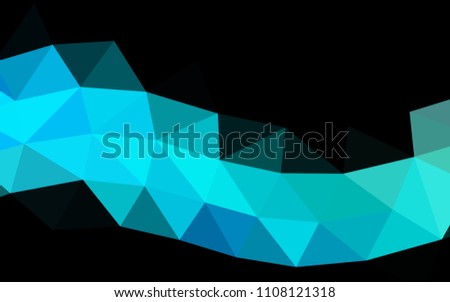 Blue, Green vector polygonal polygonal. A vague abstract illustration with gradient. Brand new design for your business.
