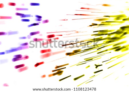 Colorful Bokeh lights on white background,shot of flying fire sparks in the air,Firestorm texture.  