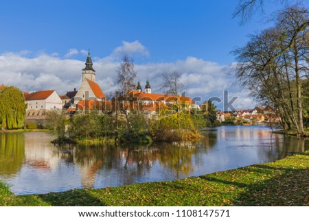 Telc castle in Czech Republic - travel and architecture background