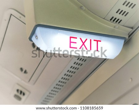 Exit sign background