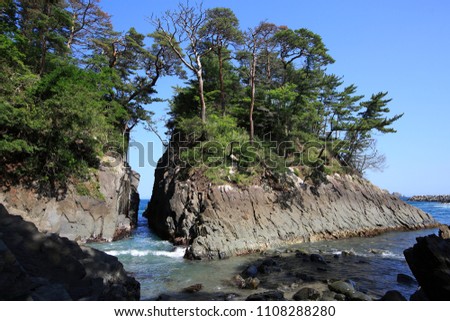 Kamiwarisaki of scenic spots in Miyagi Prefecture Royalty-Free Stock Photo #1108288280