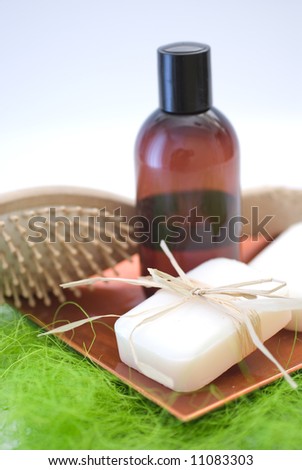 Soap and accessories for wellness, spa or relaxing