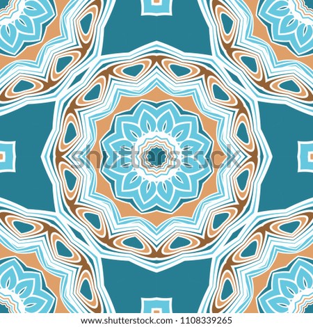 Art deco floral pattern of geometric elements. seamless pattern. Vector illustration. design for printing, presentation, textile industry