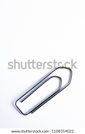 paper clip isolated on white background 