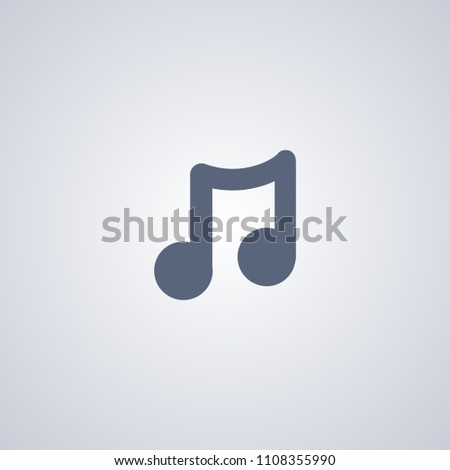 Music, melody, vector best flat icon on white background , EPS 10