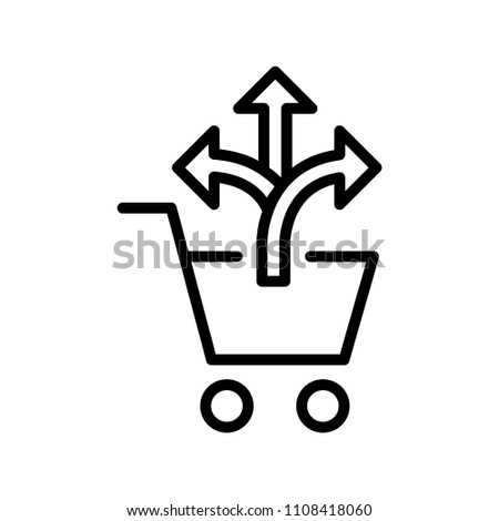 Cross sell icon Royalty-Free Stock Photo #1108418060