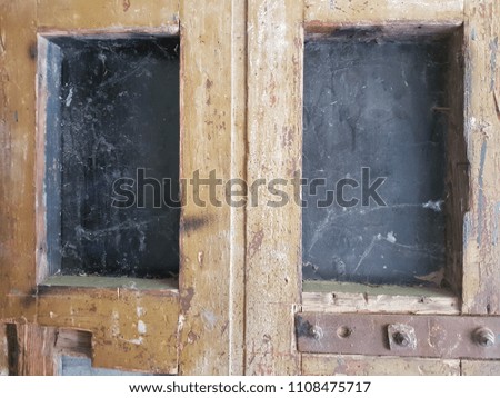 Historic Old and Destroyed wooden door