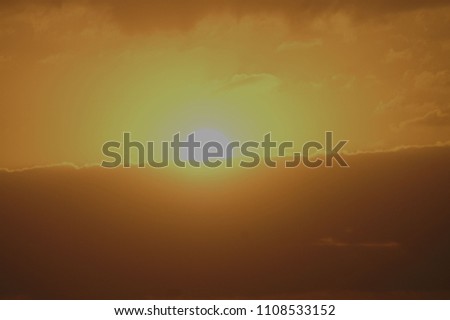 Sunset in the cloud
