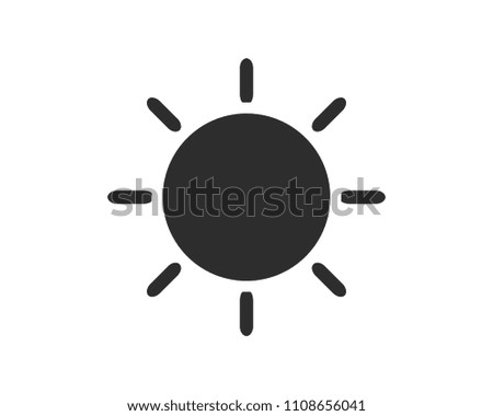 sun icon design illustration,glyph style design, designed for web and app