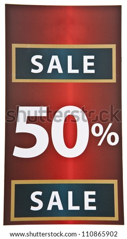 Red Sale Sign