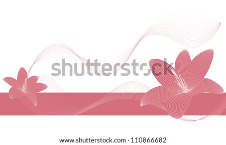 Abstract flowers background with copy spa?e