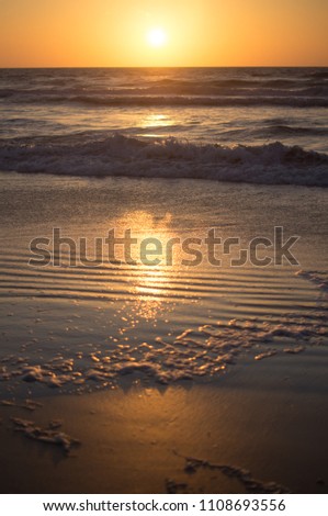 Sunrise over ocean