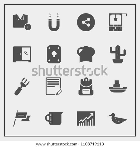 Modern, simple vector icon set with shirt, knife, spoon, container, restaurant, boat, document, white, sea, transparent, fashion, bird, energy, sign, text, dinner, trend, business, nature, sky icons
