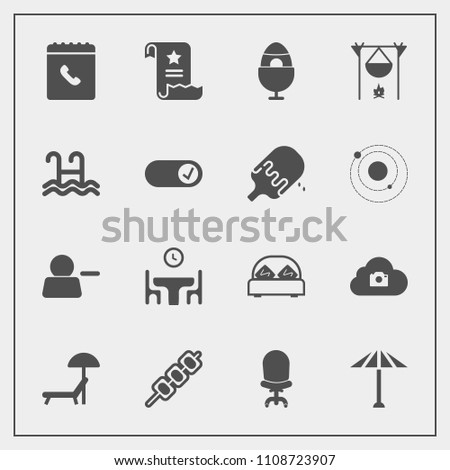 Modern, simple vector icon set with comfortable, delete, kebab, culture, food, meat, phone, cloud, japanese, umbrella, table, furniture, internet, file, decoration, home, office, sign, family icons