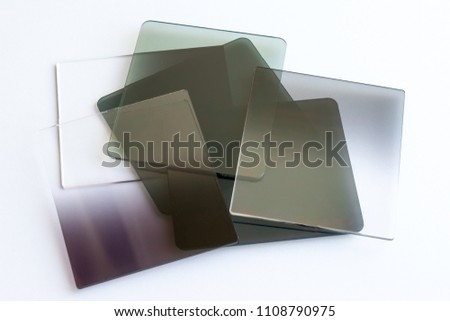 Set of camera square filters
