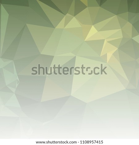 Low polygonal mosaic square layout with transparent bottom for banner, label, tag, flyer and abstract web background. Copy space. Raster clip art.