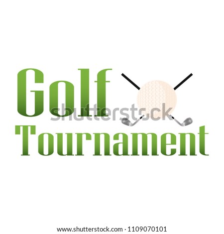 Golf Tournament label