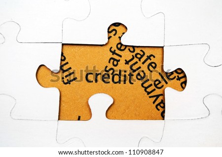 Credit puzzle concept