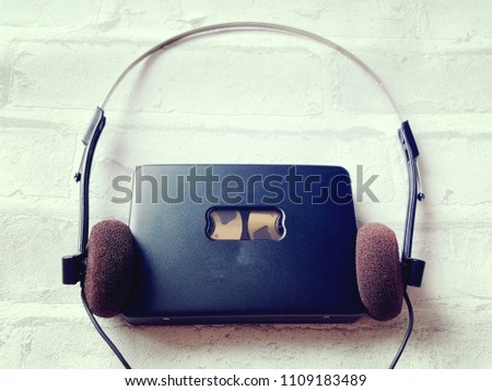 Cassette player with  Headphone
