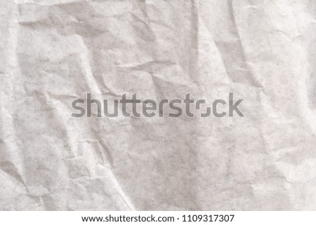 close up old crumpled white paper texture and background