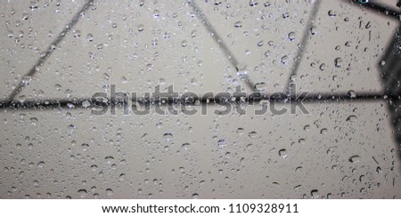 wet drops on the glass