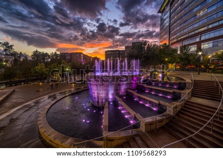 the woodlands fountain Royalty-Free Stock Photo #1109568293