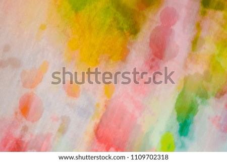 Abstract water color movement with paper texture. Colorful background art