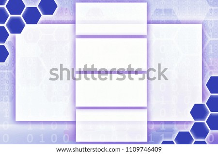 Abstract technological background consisting of a set of hexagon