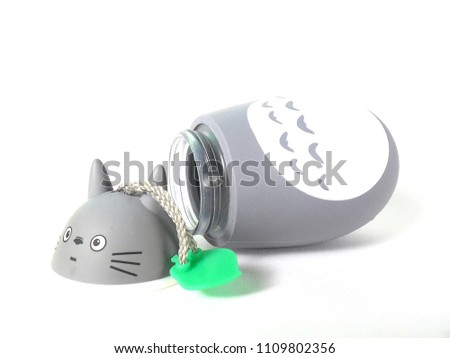Totoro Bottle Cup White Background 