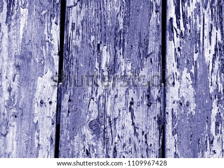 Grunge wooden fence pattern in blue color. Abstract background and texture for design.