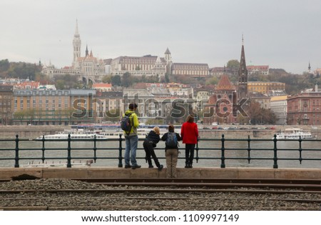A family trip to Budapest in the autumn Royalty-Free Stock Photo #1109997149