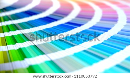 Color palette, Sample color catalog, Rainbow background